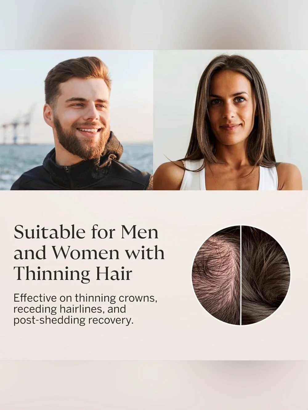 Hair Serum for Men & Women with Procapil Biotin, Ashwagandha & Collagen